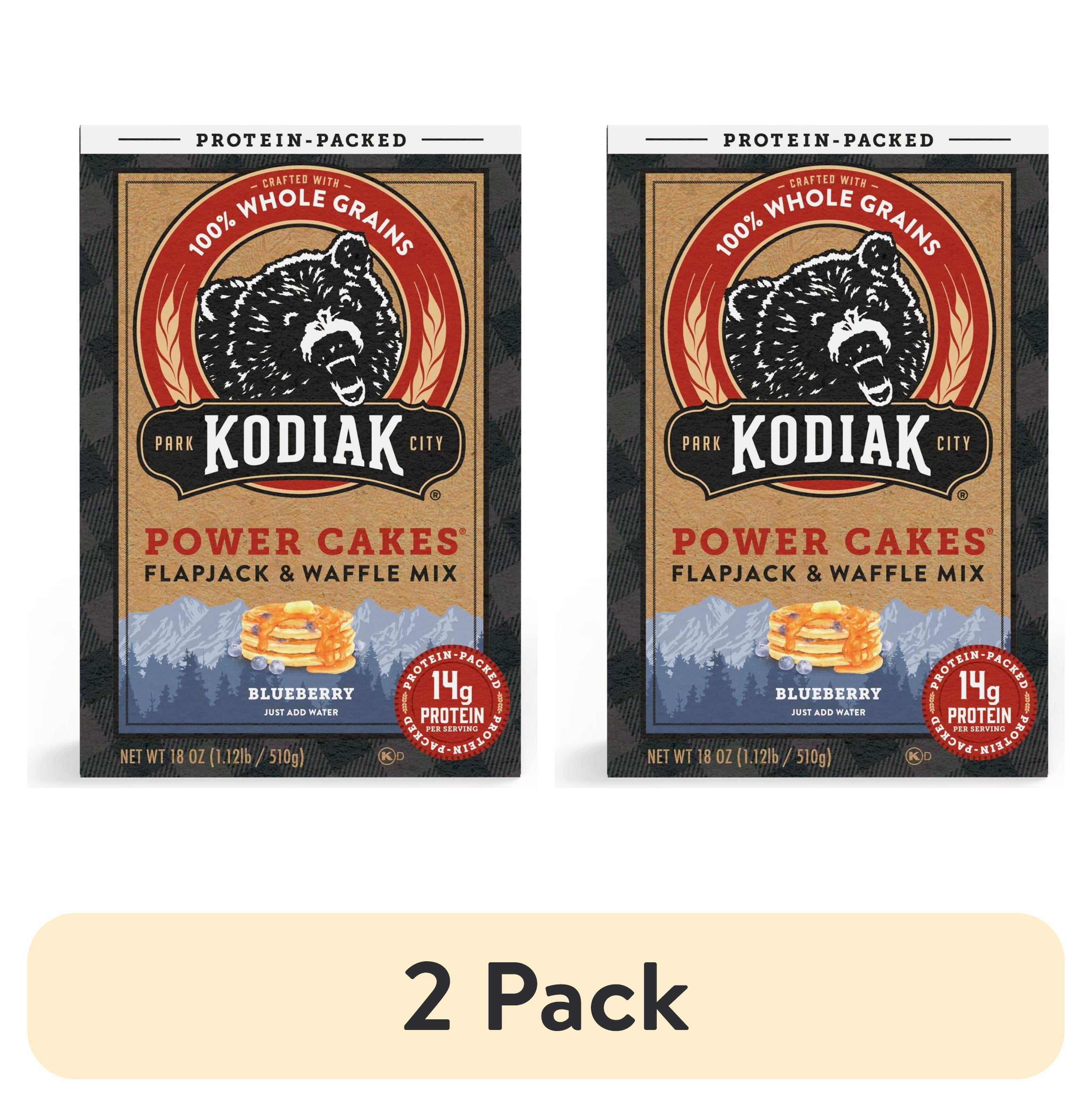 (2 pack) Kodiak ProteinPacked Power Cakes Blueberry Pancake and Waffle