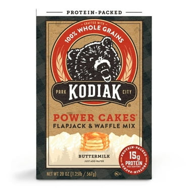 Kodiak Protein-Packed Power Cakes Buttermilk Pancake and Waffle Mix, 20 oz Box