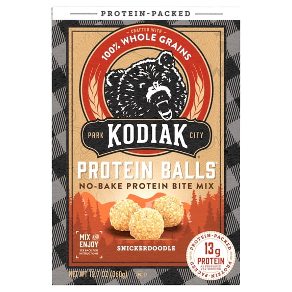 Kodiak Protein-Packed Snickerdoodle No-Bake Protein Ball Mix, 12.7 oz Box