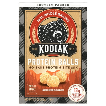 Kodiak Protein-Packed Snickerdoodle No-Bake Protein Ball Mix, 12.7 oz Box