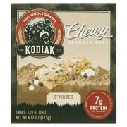 Kodiak Protein-Packed S'mores Chewy Granola Bars, 1.23 oz, 5 Count Cardboard Box