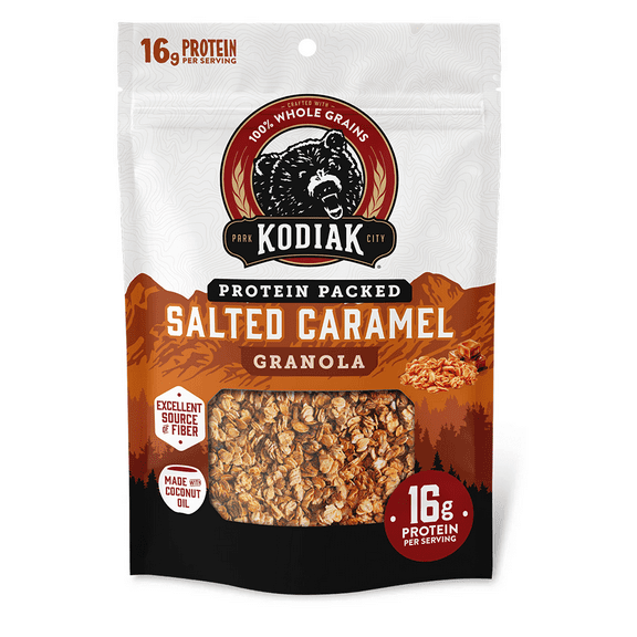 Kodiak Protein-Packed Salted Caramel Protein Granola Bag, 10 oz