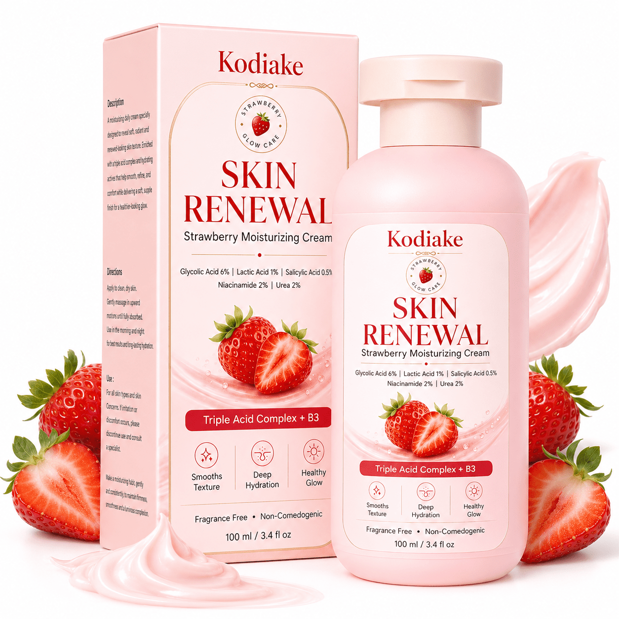 Strawberry Lotion for Hydrating Skin Care