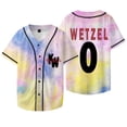 thumbnail image 1 of Koe Wetzel 0 Jersey 9 Lives Album Tour Merch Baseball Jacket Women Men Fashion Short Sleeve T-Shirts, 1 of 5