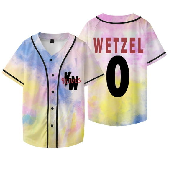 Koe Wetzel 0 Jersey 9 Lives Album Tour Merch Baseball Jacket Women Men Fashion Short Sleeve T-Shirts
