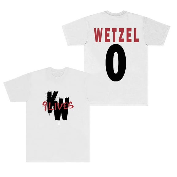 Koe Wetzel 0 Jersey T-Shirts 9 Lives Tour Logo Merch Tee Summer Women Men Fashion Short Sleeve Top