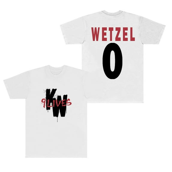 Koe Wetzel 0 Jersey T-Shirts 9 Lives Tour Logo Merch Tee Summer Women Men Fashion Short Sleeve Top