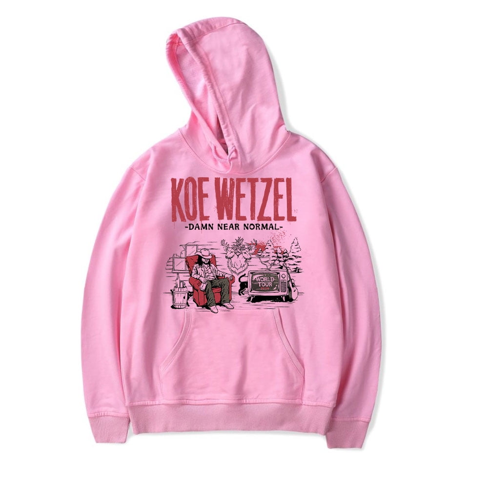 Koe Wetzel Damn Near Normal Tour Hoodie 2024 Unisex Vintage Casual Long ...