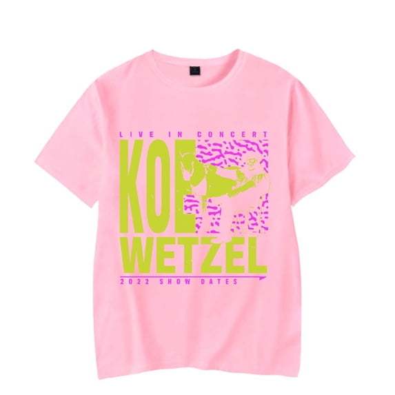 Koe Wetzel Merch Live In Concert 2022 Show Dates T-shirt t shirt Men Women Short Sleeve Tee Crewneck Streetwear Top