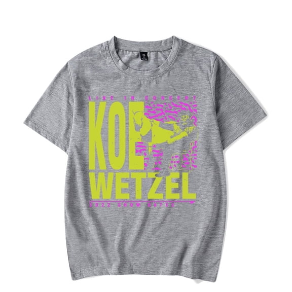 Koe Wetzel Merch Live In Concert 2022 Show Dates T-shirt t shirt Men Women Short Sleeve Tee Crewneck Streetwear Top