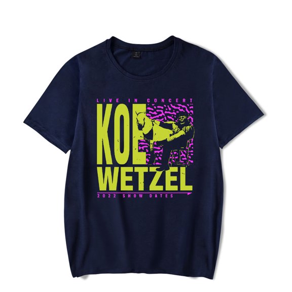 Koe Wetzel Merch Live In Concert 2022 Show Dates T-shirt t shirt Men Women Short Sleeve Tee Crewneck Streetwear Top