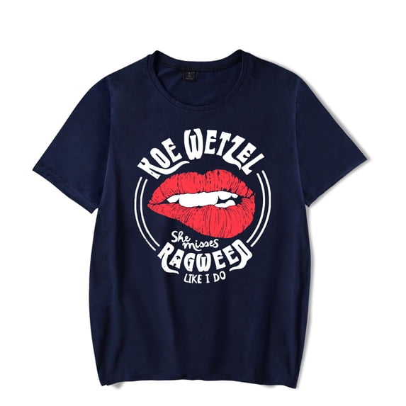 Koe Wetzel Merch She Misses Ragweed Like I Do T-shirt t shirt Men Women Short Sleeve Tee Crewneck Streetwear Top