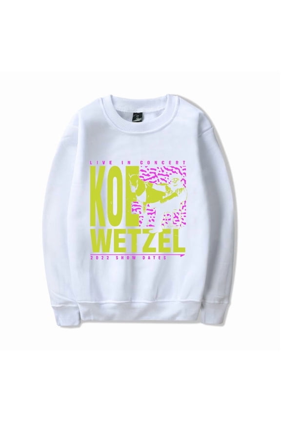 Koe Wetzel Merch Sweatshirt Live In Concert 2022 Show Dates Crewneck Men Women Long Sleeve Hoodie Streetwear Pullover Top