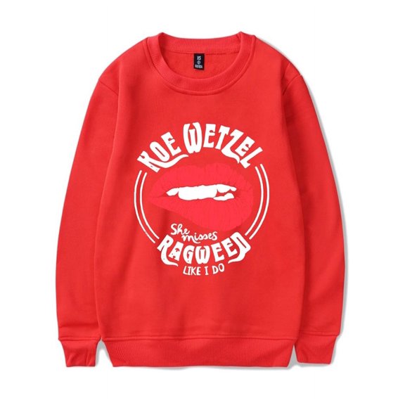 Koe Wetzel Merch Sweatshirt She Misses Ragweed Like I Do Crewneck Men Women Long Sleeve Hoodie Streetwear Pullover Top
