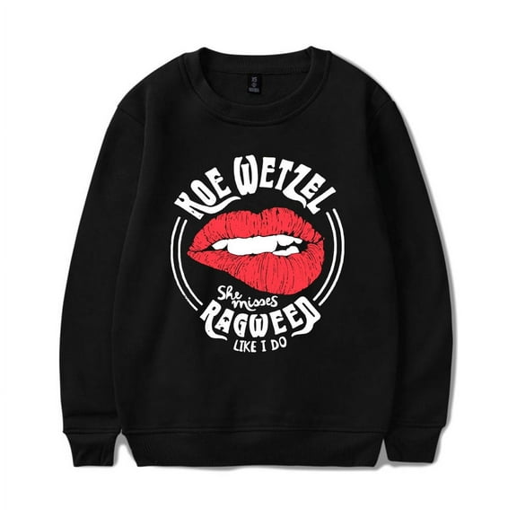 Koe Wetzel Merch Sweatshirt She Misses Ragweed Like I Do Crewneck Men Women Long Sleeve Hoodie Streetwear Pullover Top