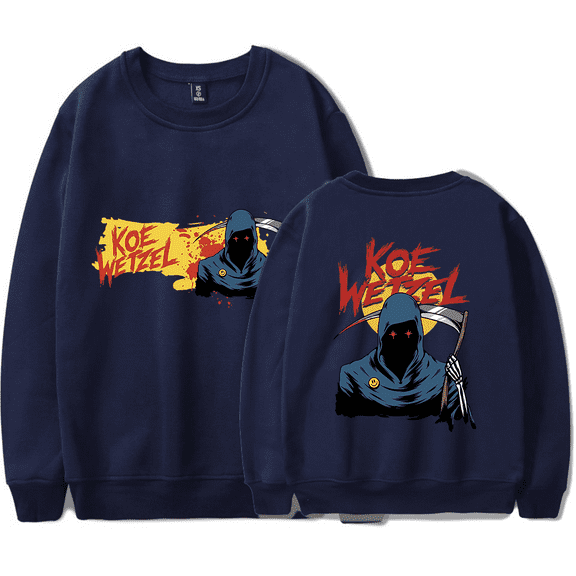Koe Wetzel Merch Sweatshirt The Road to Hell Paso Tour Crewneck Men Women Long Sleeve Hoodie Streetwear Pullover Top