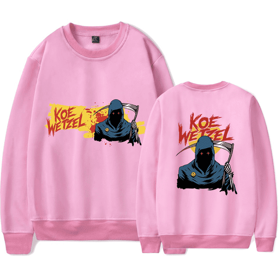 Koe Wetzel Merch Sweatshirt The Road to Hell Paso Tour Crewneck Men Women Long Sleeve Hoodie Streetwear Pullover Top