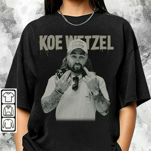 Koe Wetzel Shirt, Koe Vintage Western Music, Wetzel Concert Tour Bootleg 90s Gift Unisex Shirt, Music Tour 2024, Trending Tee, Black Color