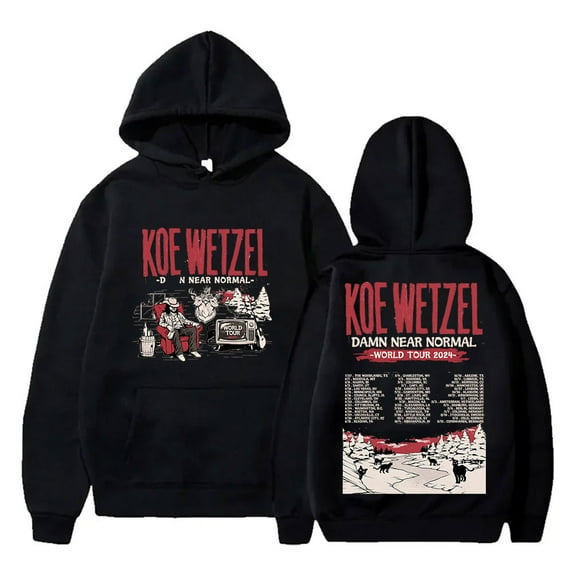 Koe Wetzel Tour Hoodies 9 Lives Album Merch Pullovers Winter Women Men Fashion Casual Long Sleeve Sweatshirts