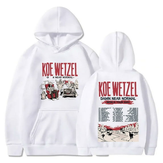 Koe Wetzel Tour Hoodies 9 Lives Album Merch Pullovers Winter Women Men Fashion Casual Long Sleeve Sweatshirts