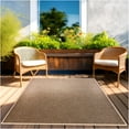 thumbnail image 1 of Koeckritz Rugs 10' x 10' Premium Ribbed Indoor/Outdoor Area Rug, Quick Dry, Lightweight, Espresso, 1 of 8