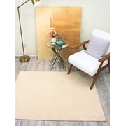 Koeckritz Rugs 11' Round Off-White Indoor Area Rug, 30 oz Soft Plush Nylon, 1/2" Thickness