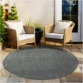 thumbnail image 1 of Koeckritz Rugs 12' Round Tin Roof Luxe Gray Indoor Outdoor Area Rug Soft, Durable & Stylish, 1 of 7