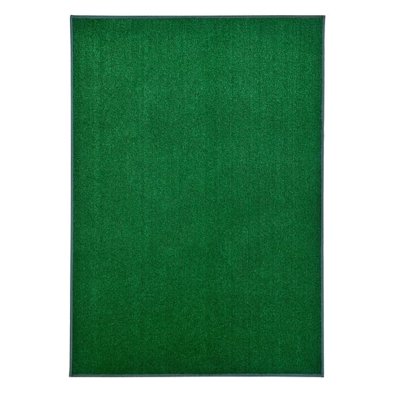 Koeckritz Rugs Roanoke Heather Green Ribbed Indoor/Outdoor Area Rug 2' x 10'