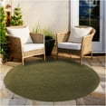 thumbnail image 1 of Koeckritz Rugs 3' Round Olive Amber Luxe Soft Indoor Outdoor Rug for Comfort & Style, 1 of 7