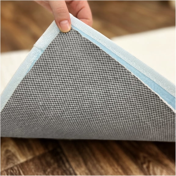 Koeckritz Rugs 3' Round Thick Felt & Rubber Duo-Lock Rug Pad Non-Slip Grip for All Floors