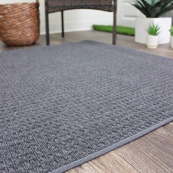 Koeckritz Rugs 3' x 8' Granite Waffle Pattern Indoor/Outdoor ECO-Friendly DuraKnit Area Rug