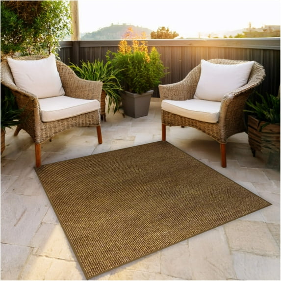 Koeckritz Rugs 3'x3' Monterey Point Luxe Soft Beige Indoor Outdoor Square Rug for Comfort & Style