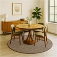 thumbnail image 1 of Koeckritz Rugs 32 oz Indoor Area Rug, Black & Tan, 4' Round for Living Room, 1 of 6