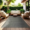 thumbnail image 1 of Koeckritz Rugs 8' Round Tin Roof Luxe Gray Indoor Outdoor Area Rug Soft, Durable & Stylish, 1 of 7