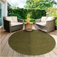 thumbnail image 1 of Koeckritz Rugs 9' Round Olive Green Premium Indoor Outdoor Rug Durable, Fade-Resistant, Easy Care, 1 of 7