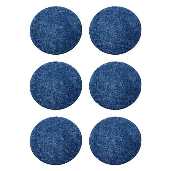 Koeckritz Rugs Blue Vibe Set of 6 Carpet Circle Seats for Classroom & Daycare, 18"