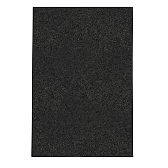 Koeckritz Rugs Economical 7'x20' Black Area Rug, Soft & Durable for Indoors/Outdoors