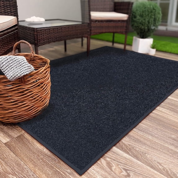 Koeckritz Rugs Economical Blue 10'x14' Area Rug, Soft & Durable for Indoors/Outdoors