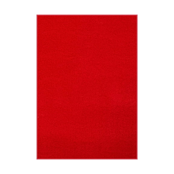 Koeckritz Rugs Economical Bright Red Indoor/Outdoor Area Rug 6' x 9'