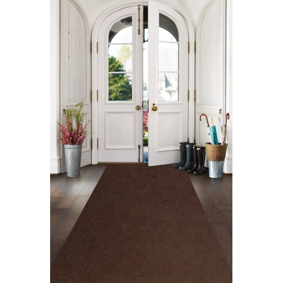 Koeckritz Rugs Fulton Street Brick Indoor/Outdoor Area Rug, Non-Skid Backing, 4' x 12'