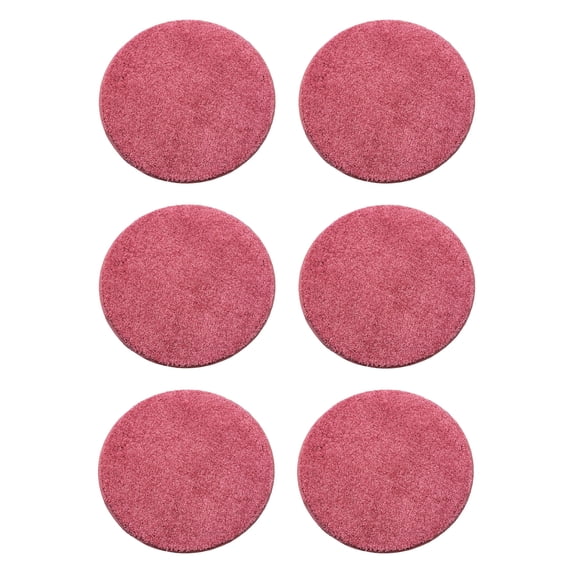 Koeckritz Rugs Glamour Girl Pink Set of 6 Carpet Circle Seats, Classroom & Daycare, 18"