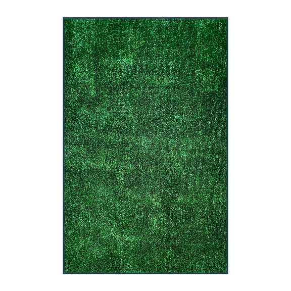 Koeckritz Rugs Tactic Green Black Indoor/Outdoor Turf Patio Area Rug 2' x 16'