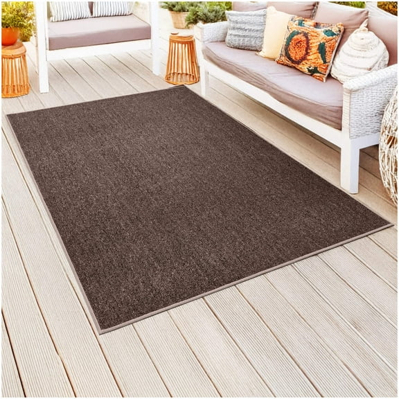 Koeckritz Rugs Hickory 12'x12' Square Standard Area Rug for Indoor or Outdoor Living Spaces