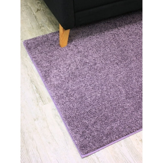 Koeckritz Rugs Kid Crossing Soft Area Rug, 3'x12', Light Purple, for Bedroom or Living Room