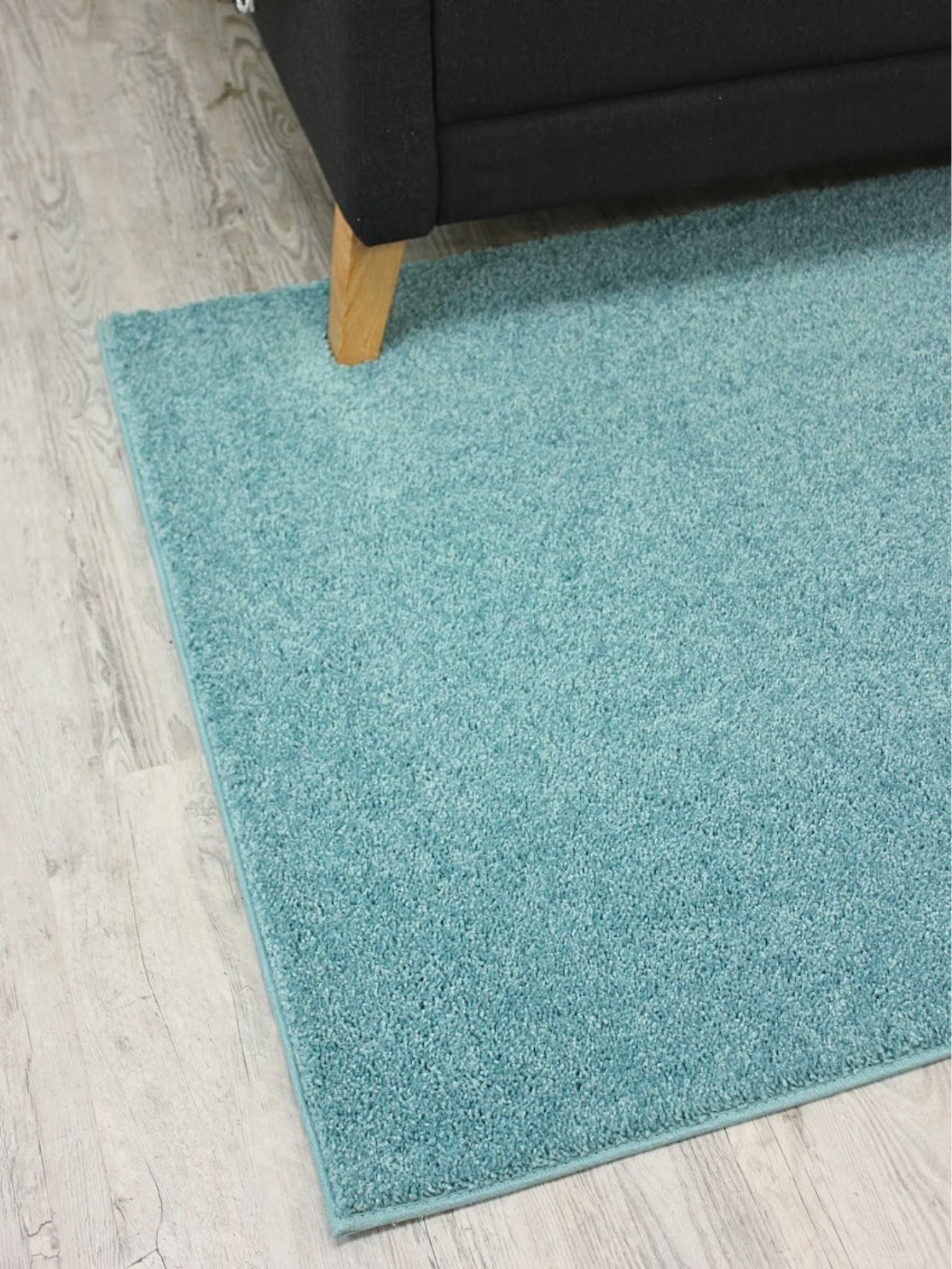 Koeckritz Rugs Kid Crossing Soft Area Rug, 3'x5', Aqua, for Living Room, Bedroom