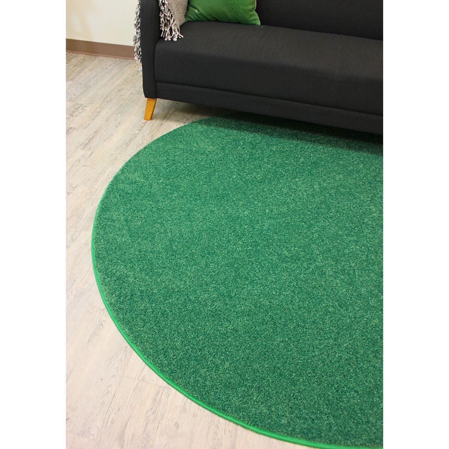 Solid Green Rug Koeckritz Rugs Kid Crossing Soft Area Rug, 3'x5' Oval, Solid Green for ...