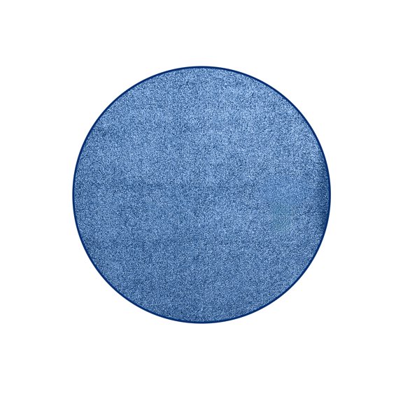 Koeckritz Rugs Kids Crossing Blue Soft Plush Indoor Round Area Rug, 4' Round