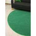 thumbnail image 1 of Koeckritz Rugs Kid Crossing Soft Area Rug, 8'x10' Oval, Solid Green for Bedroom, 1 of 5