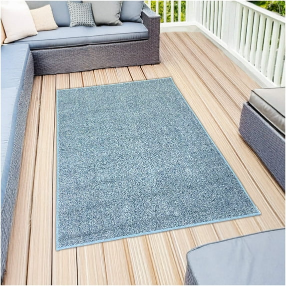 Koeckritz Rugs Premium 9'x9' Stillwater Indoor/Outdoor Turf Rug Ideal for Patios, Decks