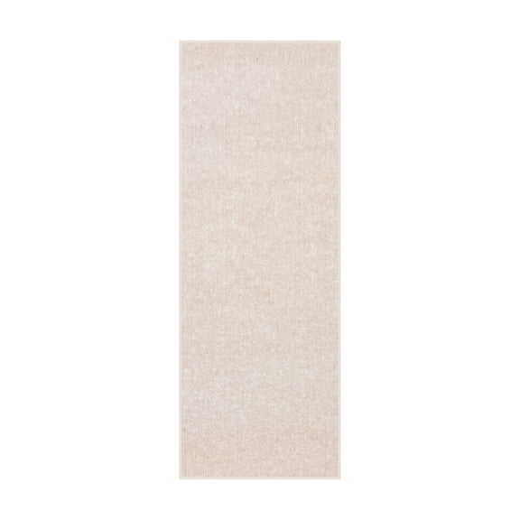 Koeckritz Rugs Ribbed Indoor/Outdoor Off-White Aisle Runner, 4' x 20'